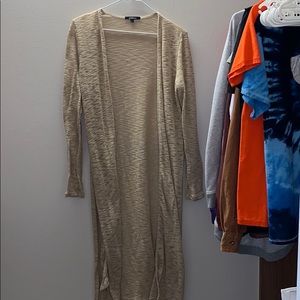 Brown/Tan Slit Cardigan